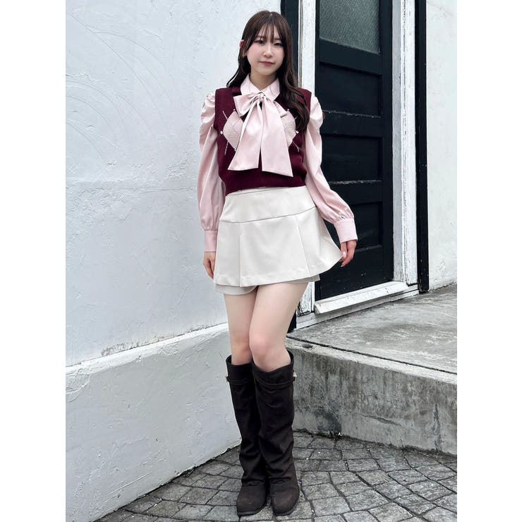 【セットアップ対応】レイヤードスカートパンツ | dazzlin | 詳細画像25 