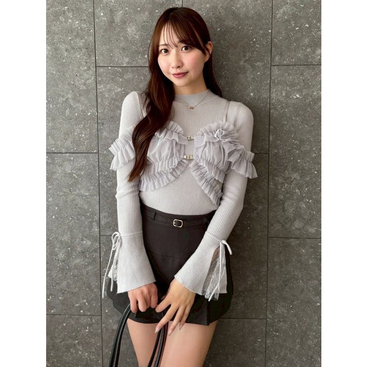 【セットアップ対応】レイヤードスカートパンツ | dazzlin | 詳細画像31 