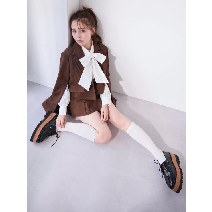 【セットアップ対応】レイヤードスカートパンツ | dazzlin | 詳細画像4 