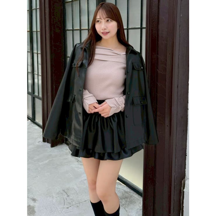 【セットアップ対応】フェイクスウェードミニスカート | dazzlin | 詳細画像23 