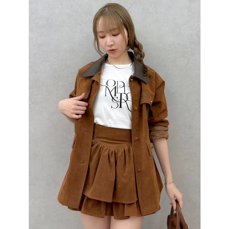 【セットアップ対応】フェイクスウェードミニスカート | dazzlin | 詳細画像32 