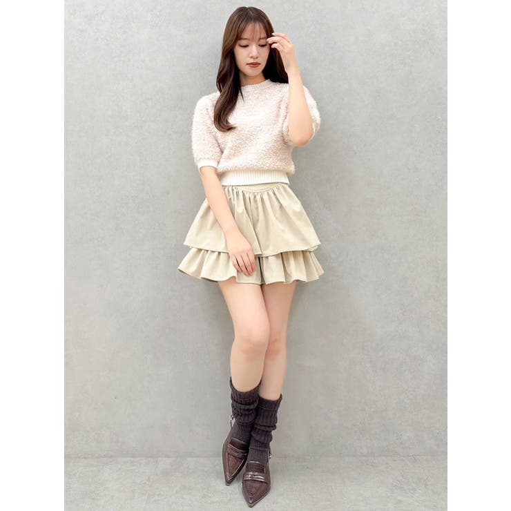 【セットアップ対応】フェイクスウェードミニスカート | dazzlin | 詳細画像37 