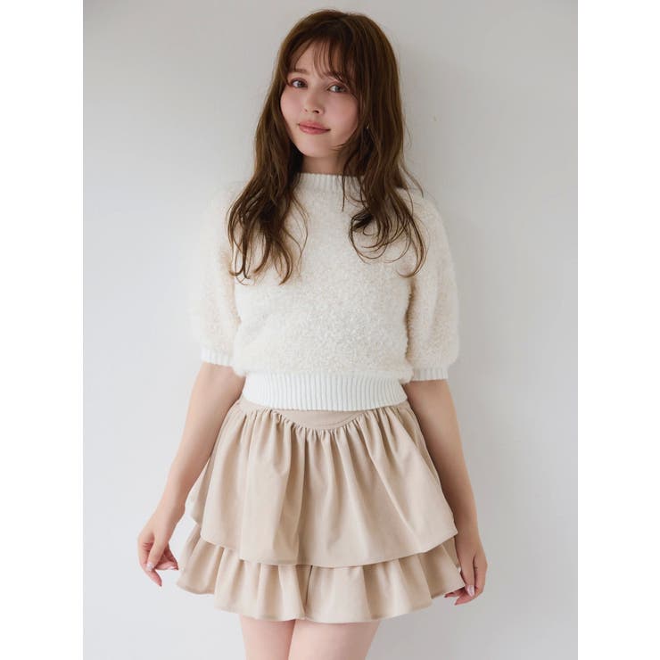 【セットアップ対応】フェイクスウェードミニスカート | dazzlin | 詳細画像5 