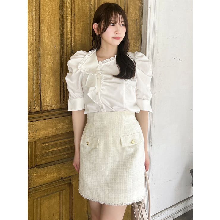 ポケットミニスカート/ツイード | dazzlin | 詳細画像10 