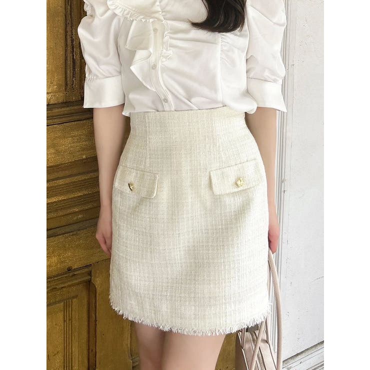 ポケットミニスカート/ツイード | dazzlin | 詳細画像2 