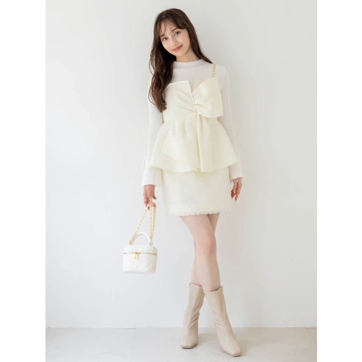 ポケットミニスカート/ツイード | dazzlin | 詳細画像3 