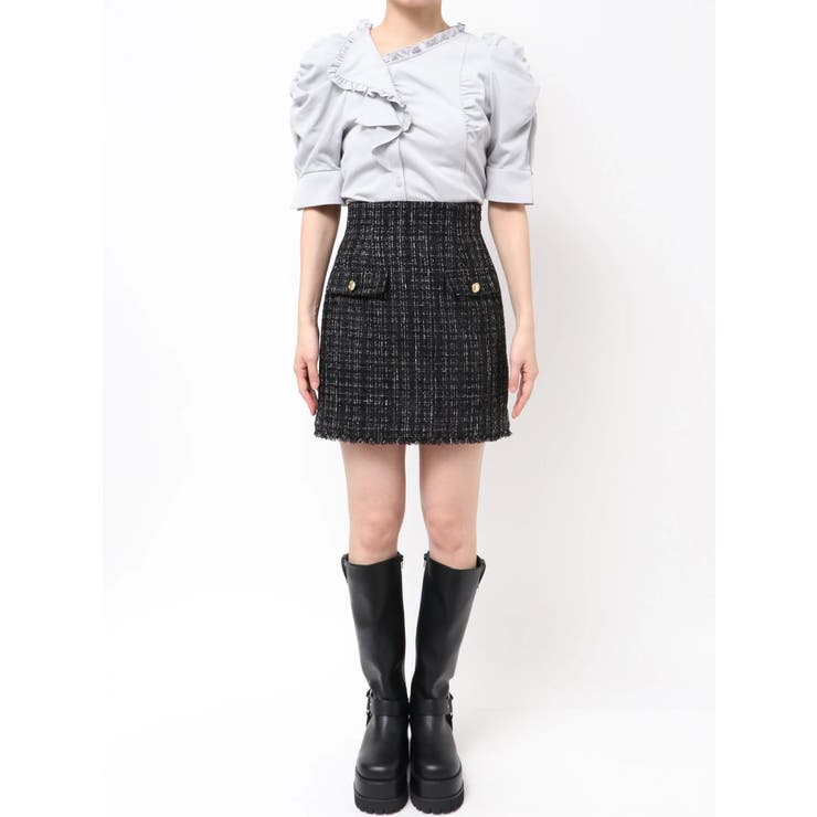 ポケットミニスカート/ツイード | dazzlin | 詳細画像39 