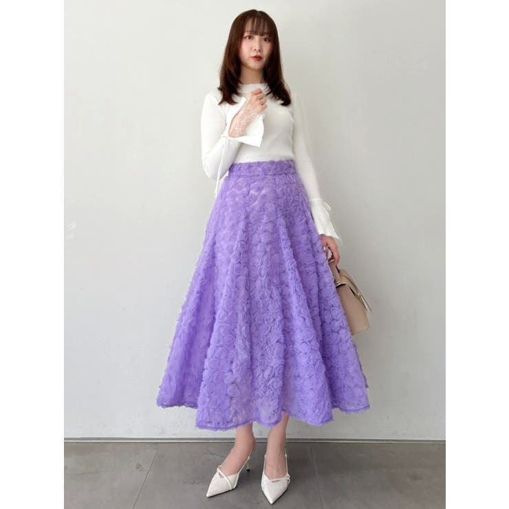 モチーフボリュームフレアスカート | dazzlin | 詳細画像11 