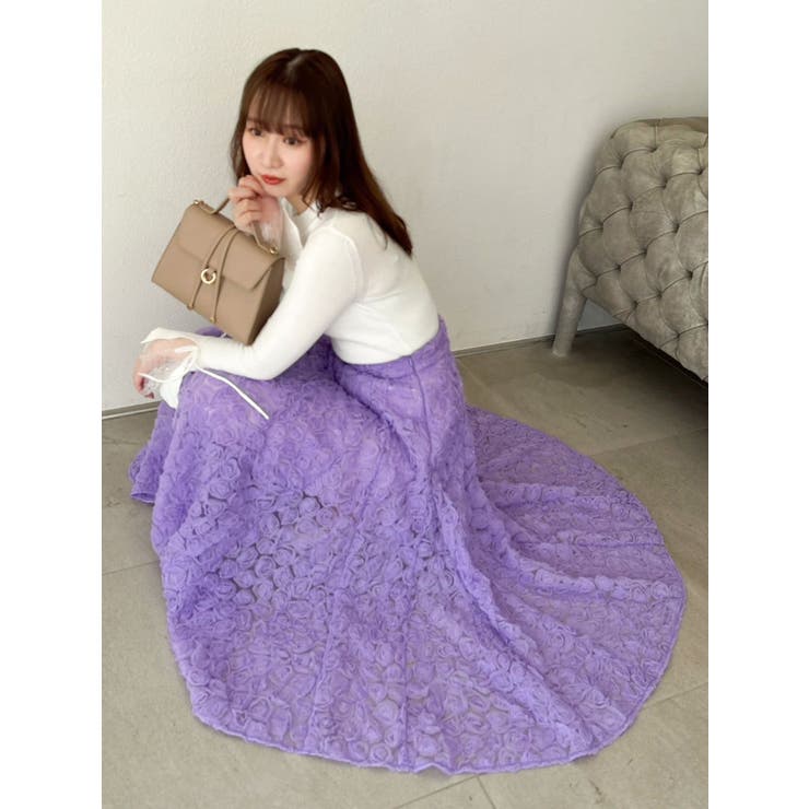 モチーフボリュームフレアスカート | dazzlin | 詳細画像15 