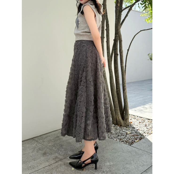 モチーフボリュームフレアスカート | dazzlin | 詳細画像22 