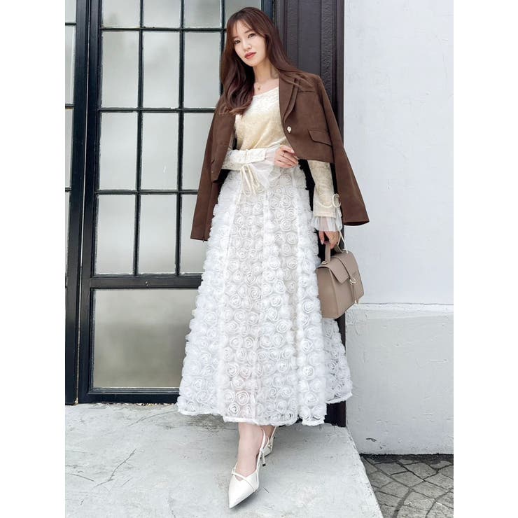 モチーフボリュームフレアスカート | dazzlin | 詳細画像29 