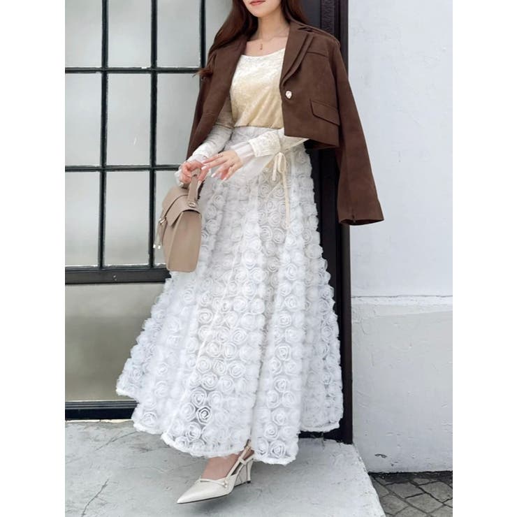 モチーフボリュームフレアスカート | dazzlin | 詳細画像30 