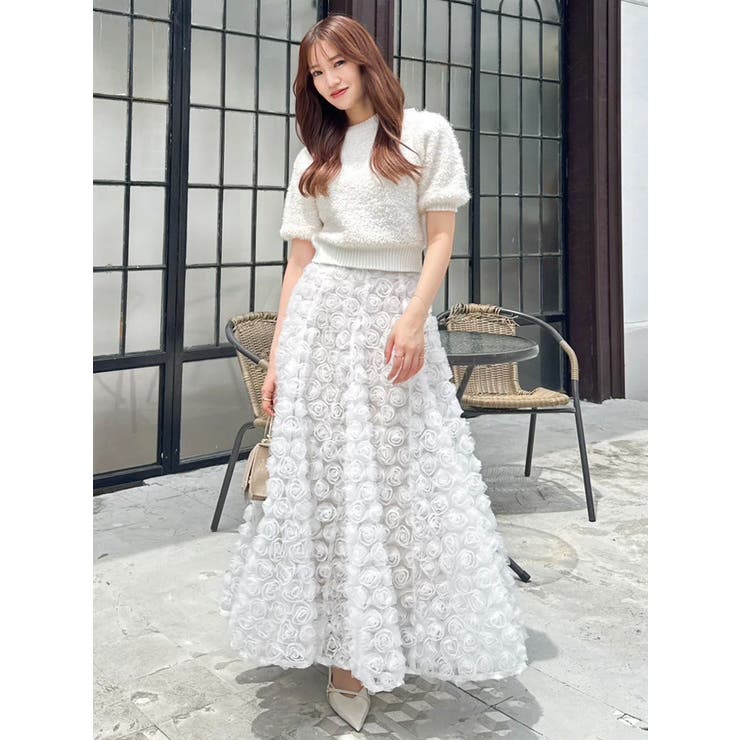 モチーフボリュームフレアスカート | dazzlin | 詳細画像33 