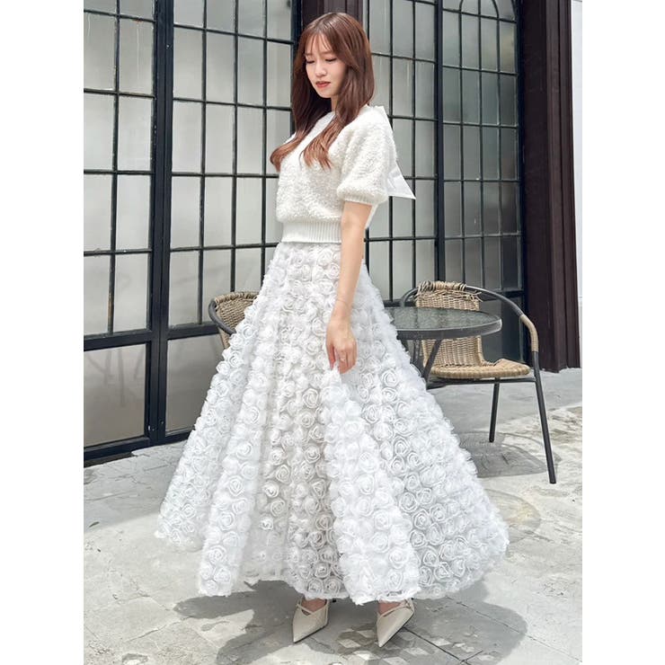 モチーフボリュームフレアスカート | dazzlin | 詳細画像34 