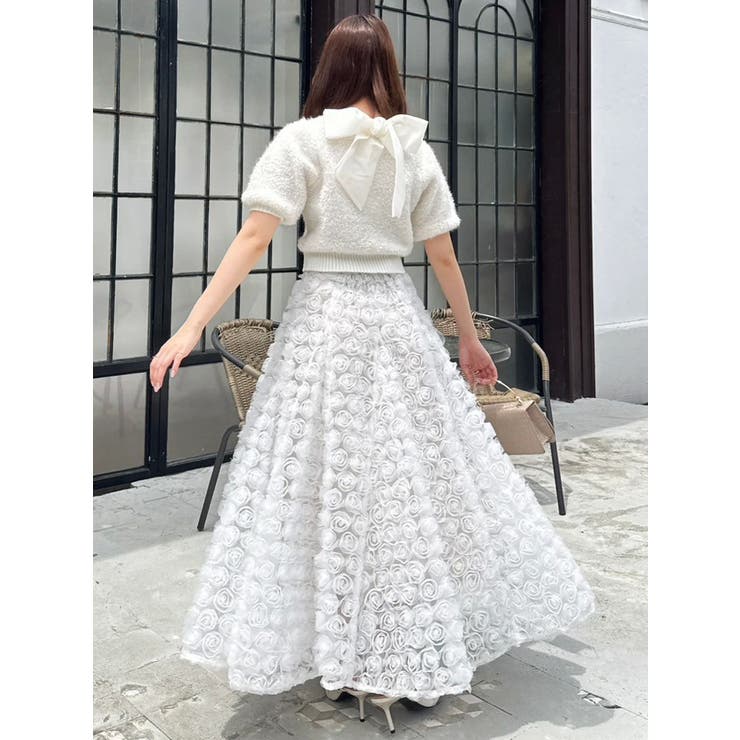 モチーフボリュームフレアスカート | dazzlin | 詳細画像35 