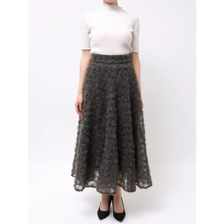 モチーフボリュームフレアスカート | dazzlin | 詳細画像47 