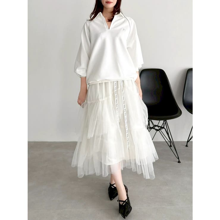 【FILA別注】アシメチュールティアードスカート | dazzlin | 詳細画像26 