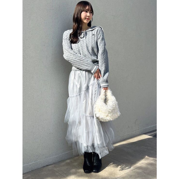 【FILA別注】アシメチュールティアードスカート | dazzlin | 詳細画像29 