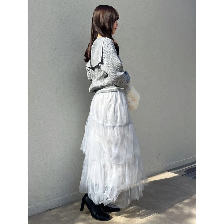 【FILA別注】アシメチュールティアードスカート | dazzlin | 詳細画像30 