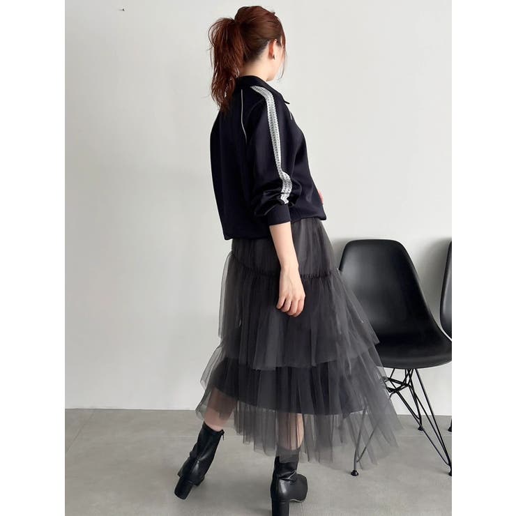 【FILA別注】アシメチュールティアードスカート | dazzlin | 詳細画像7 