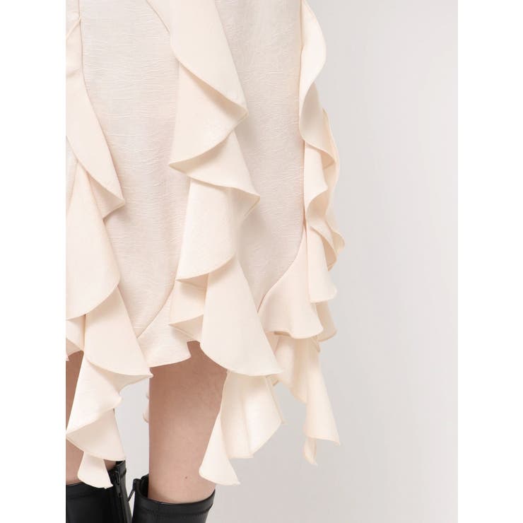 フリルスリットサテンスカート | dazzlin | 詳細画像23 