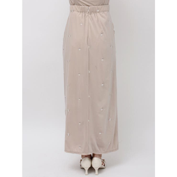 【セットアップ対応】フラワーシシュウベロアスカート | dazzlin | 詳細画像21 