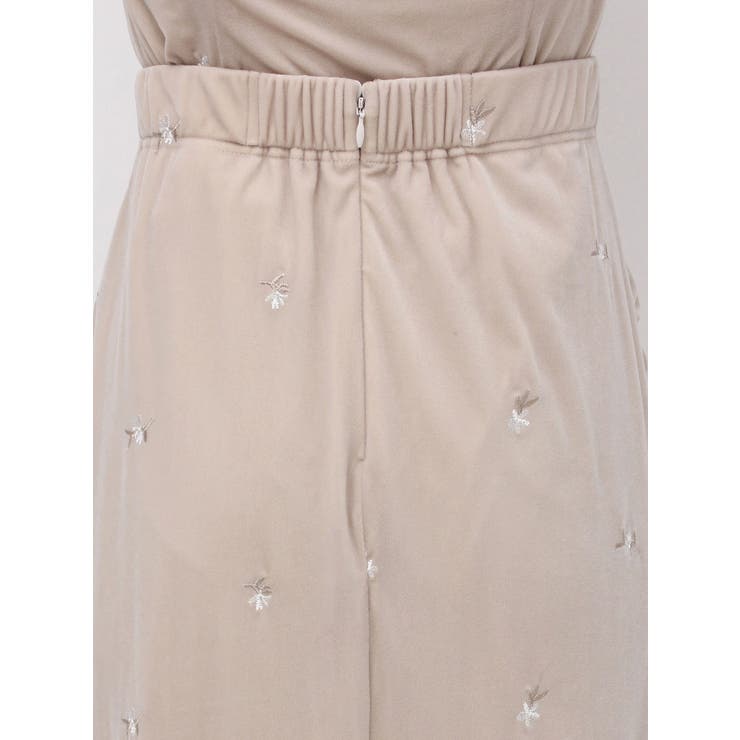 【セットアップ対応】フラワーシシュウベロアスカート | dazzlin | 詳細画像22 