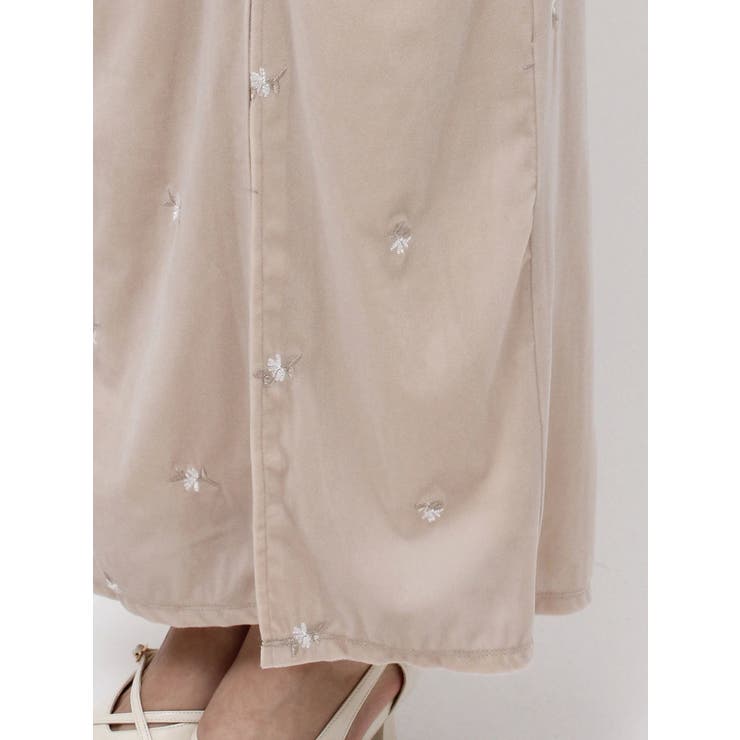 【セットアップ対応】フラワーシシュウベロアスカート | dazzlin | 詳細画像23 