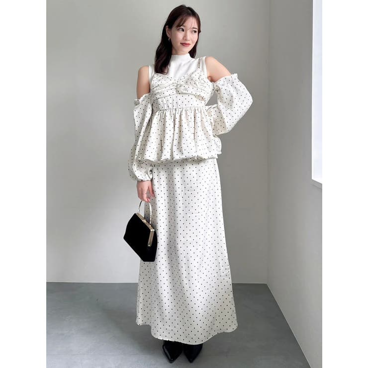 サテンナロースリットスカート | dazzlin | 詳細画像14 