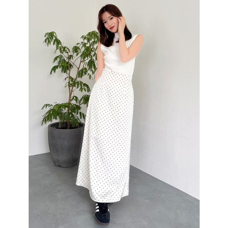 サテンナロースリットスカート | dazzlin | 詳細画像17 