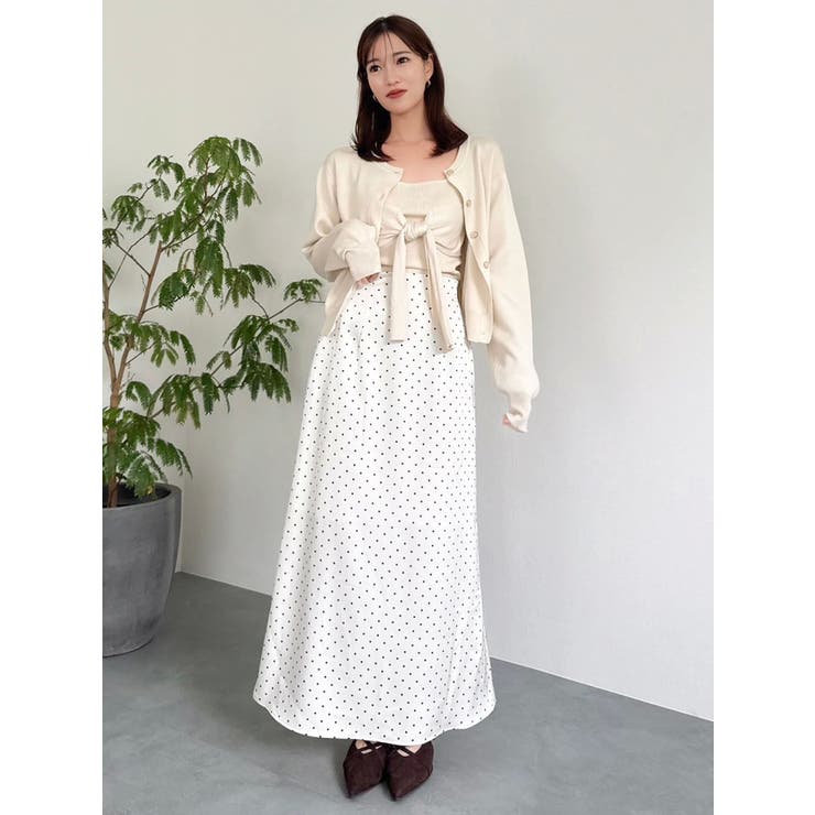 サテンナロースリットスカート | dazzlin | 詳細画像18 