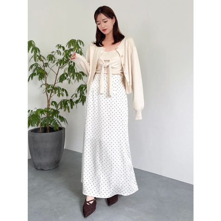 サテンナロースリットスカート | dazzlin | 詳細画像19 