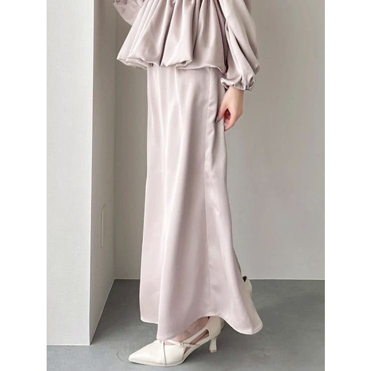 サテンナロースリットスカート | dazzlin | 詳細画像30 