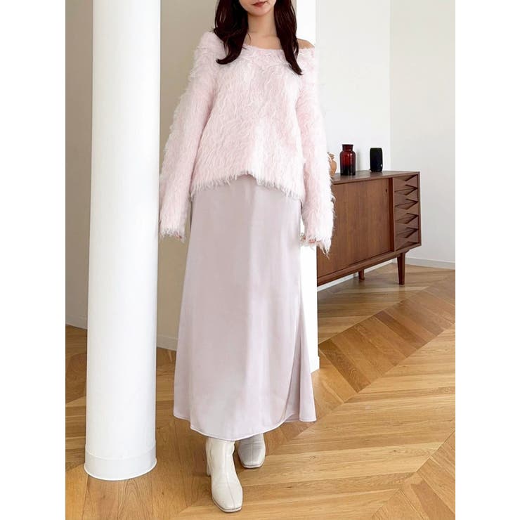 サテンナロースリットスカート | dazzlin | 詳細画像39 