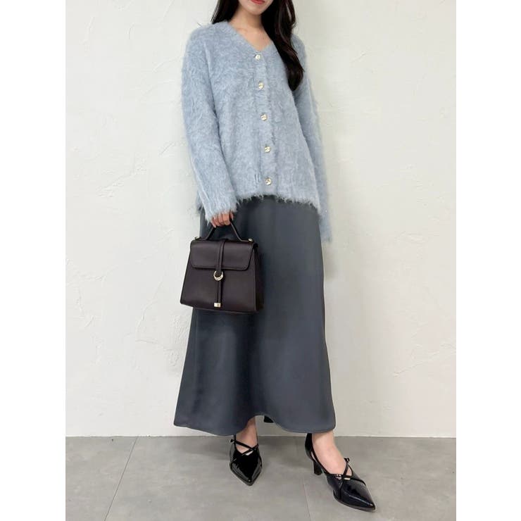 サテンナロースリットスカート | dazzlin | 詳細画像46 