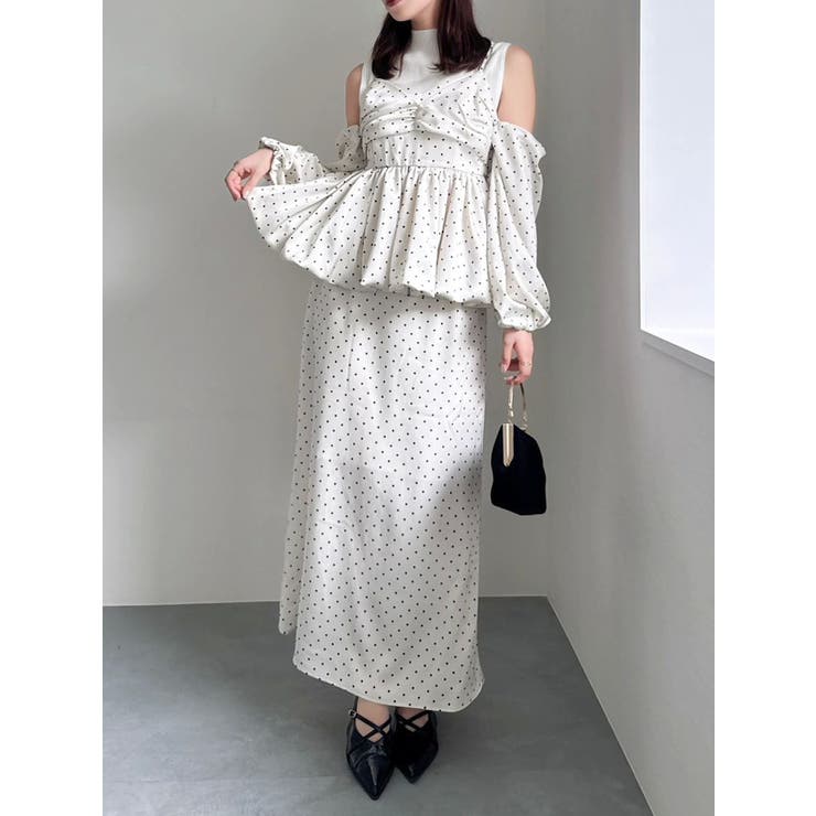 サテンナロースリットスカート | dazzlin | 詳細画像7 