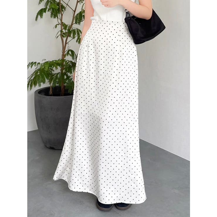 ミックス | サテンナロースリットスカート | dazzlin