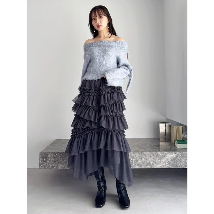 ランダムティアードチュールスカート | dazzlin | 詳細画像10 