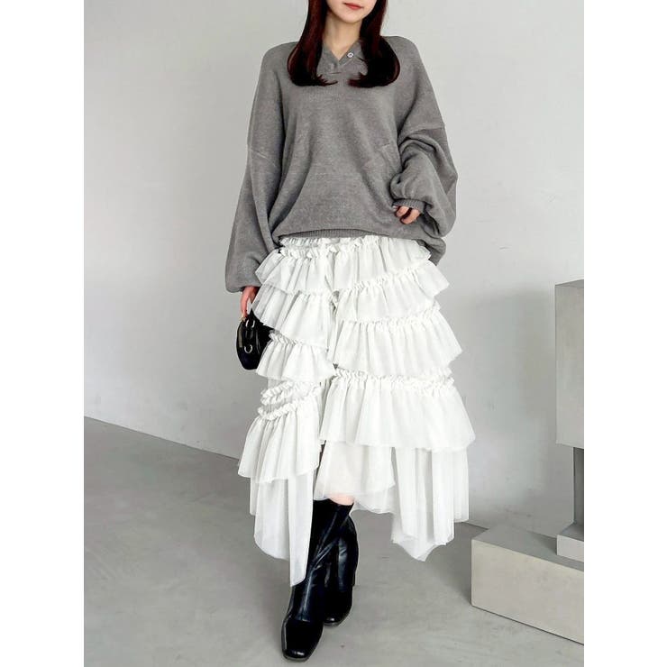 ランダムティアードチュールスカート | dazzlin | 詳細画像17 