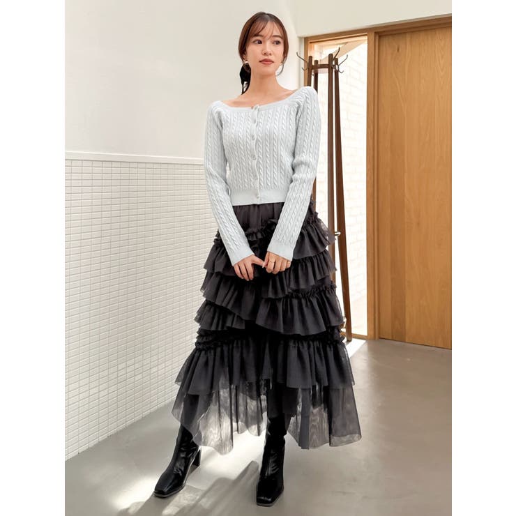 ランダムティアードチュールスカート | dazzlin | 詳細画像21 