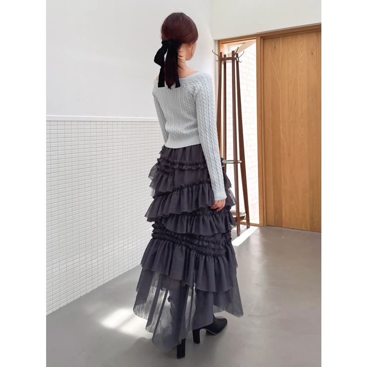 ランダムティアードチュールスカート | dazzlin | 詳細画像23 