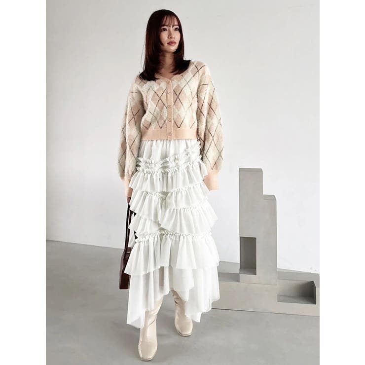 ランダムティアードチュールスカート | dazzlin | 詳細画像4 