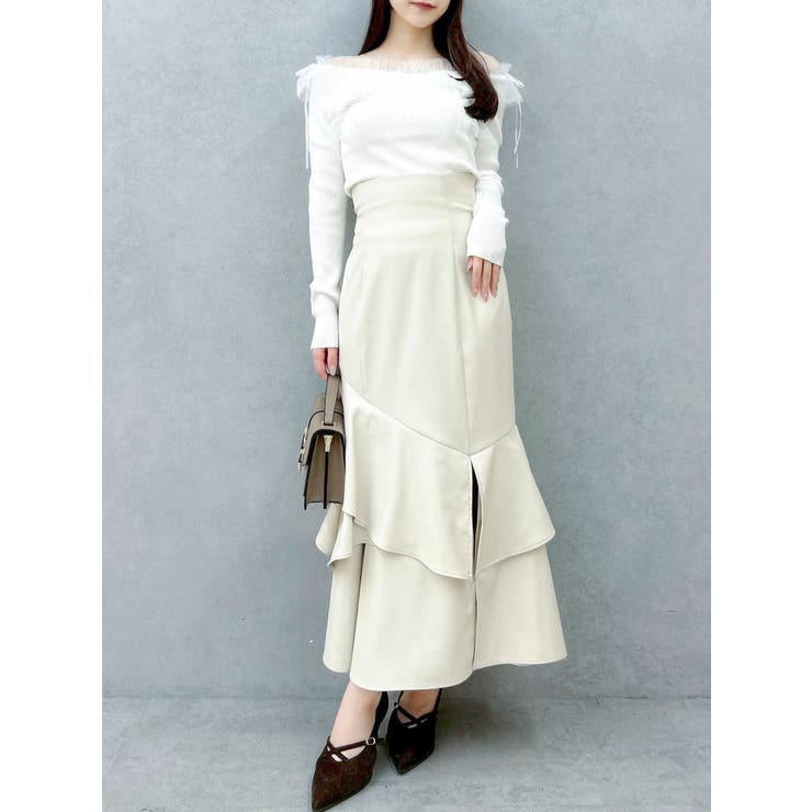 バックレースアップアシメマーメイドスカート | dazzlin | 詳細画像10 