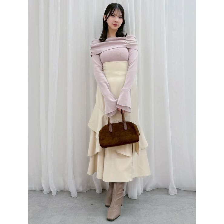 バックレースアップアシメマーメイドスカート | dazzlin | 詳細画像12 