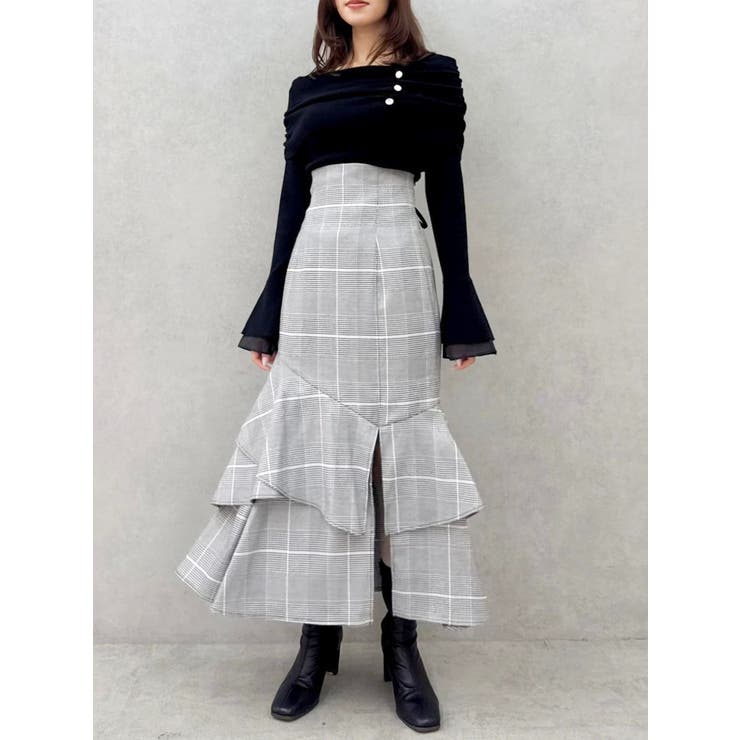 バックレースアップアシメマーメイドスカート | dazzlin | 詳細画像14 