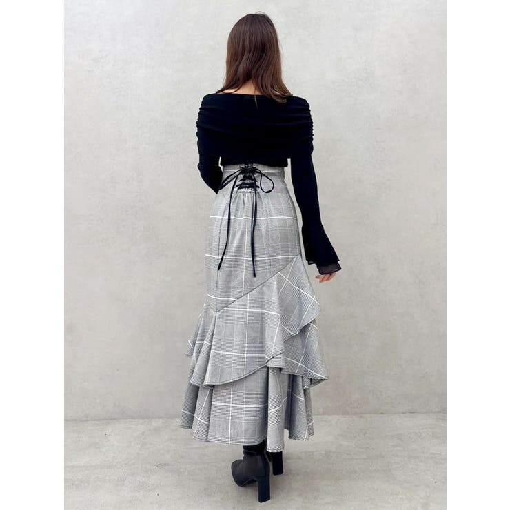 バックレースアップアシメマーメイドスカート | dazzlin | 詳細画像16 