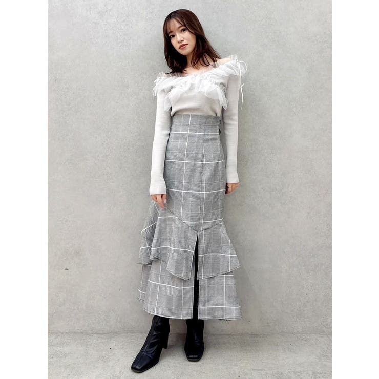 バックレースアップアシメマーメイドスカート | dazzlin | 詳細画像19 