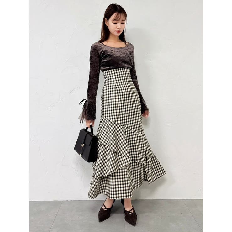 バックレースアップアシメマーメイドスカート | dazzlin | 詳細画像20 