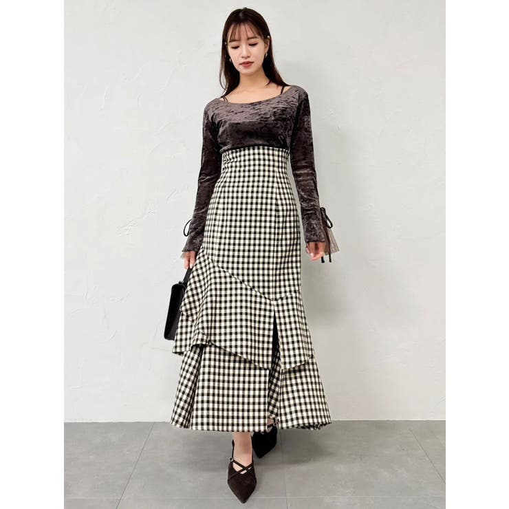 バックレースアップアシメマーメイドスカート | dazzlin | 詳細画像21 