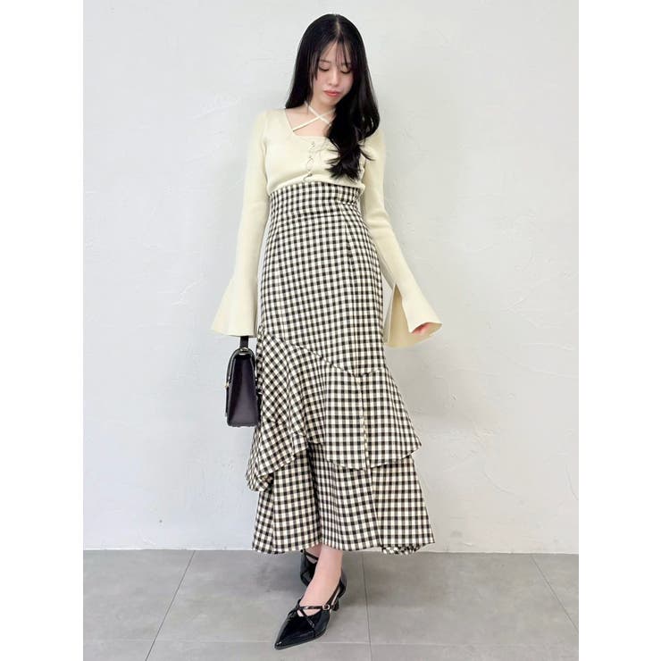 バックレースアップアシメマーメイドスカート | dazzlin | 詳細画像26 